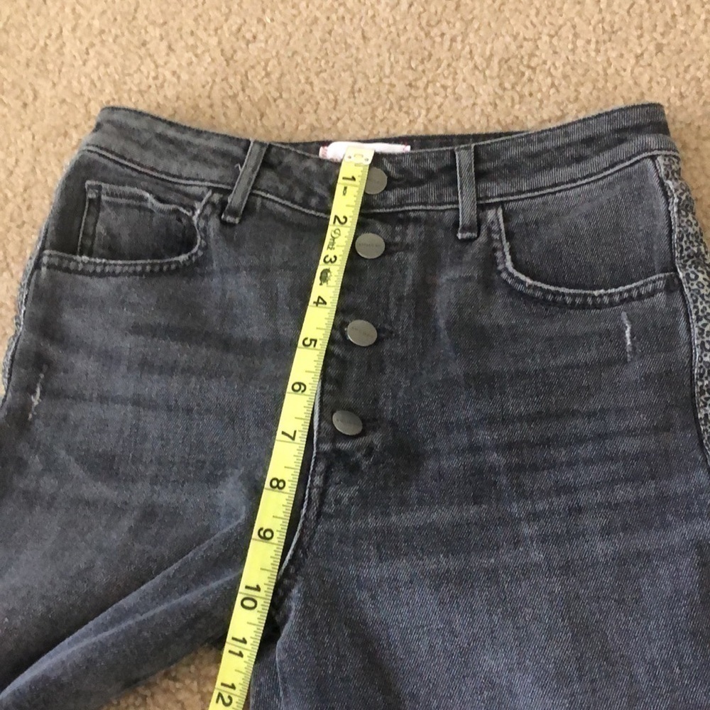 Anthropologie Sundry High Rise Cropped Jeans Leopard size 26 NWOT - Picture 10 of 10